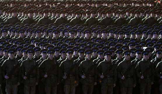 بزرگترین رژه ارتش روسیه + عکس ها + فیلم ها