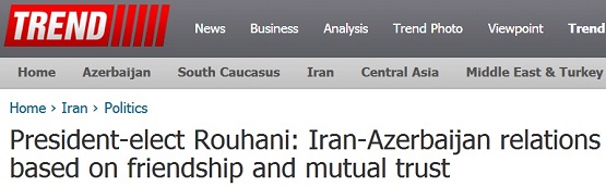 مواضع حسن روحانی درباره روابط تهران و باکو