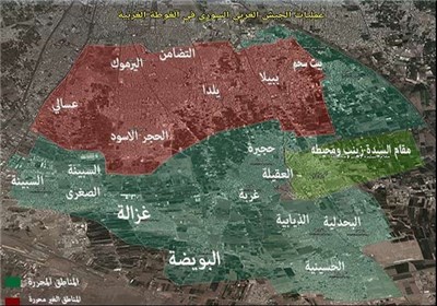 مناطق آزادشده توسط ارتش سوریه مناطق آزادشده توسط ارتش سوریه