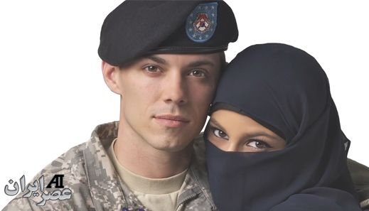 تبلیغ جنجالی: زن مسلمان و سرباز آمریکایی 1