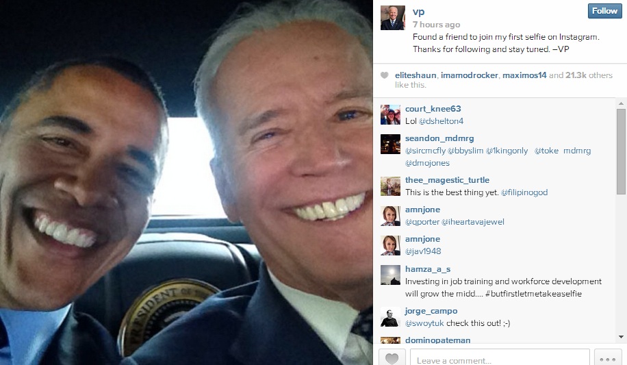 بایدن و اوباما در اینستاگرام