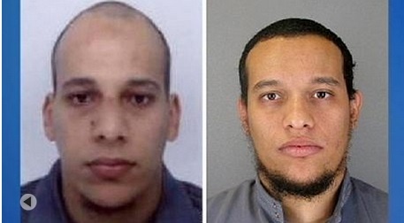 انتشار تصویر دو مظنون حمله دیروز پاریس