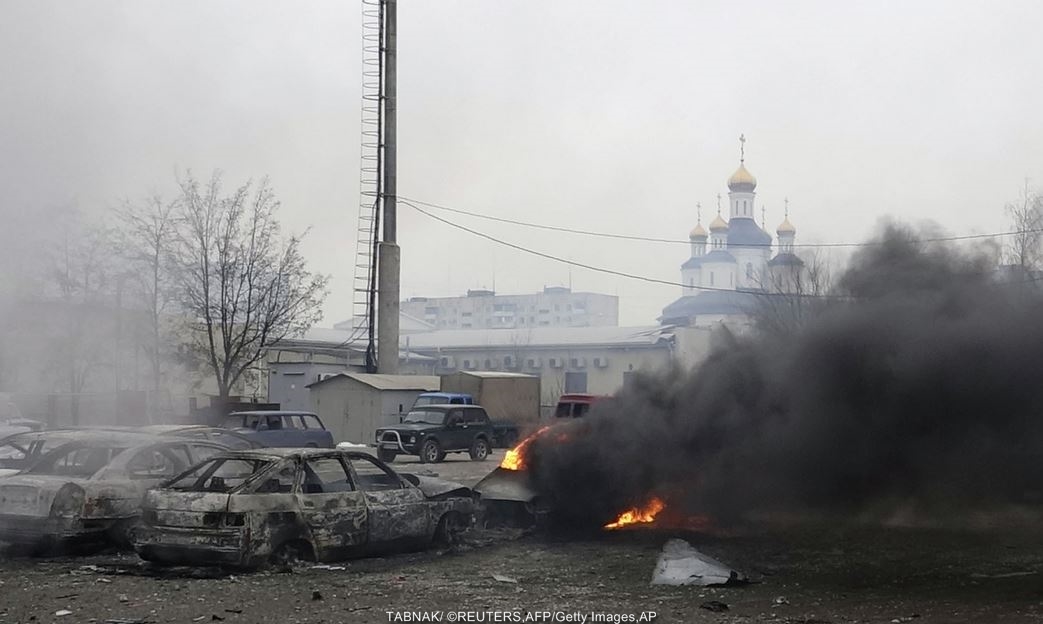 شرق اوکراین؛ ویران و غرق در خون و دود 1