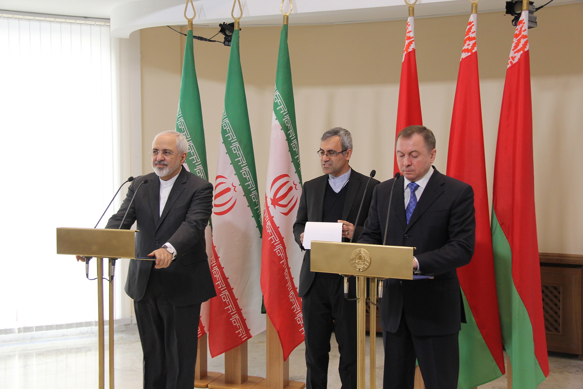 ظریف با وزیرخارجه بلاروس دیدار کرد