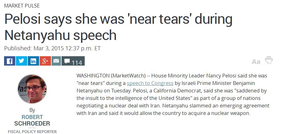 نزدیک بود از توهین نتانیاهو به شعور مردم آمریکا گریه ام بگیرد