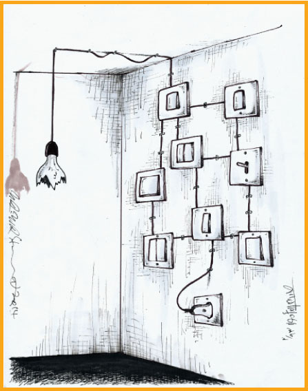 کارتون: صرفه جویی در مصرف برق