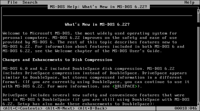 دنیای رایانه‌ها در زمان DOS چه رنگی بود؟