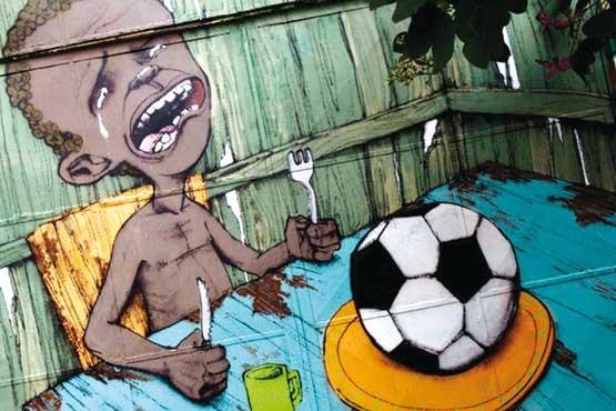 دیوارنگاری‌های برزیل در آستانه آغاز جام جهانی