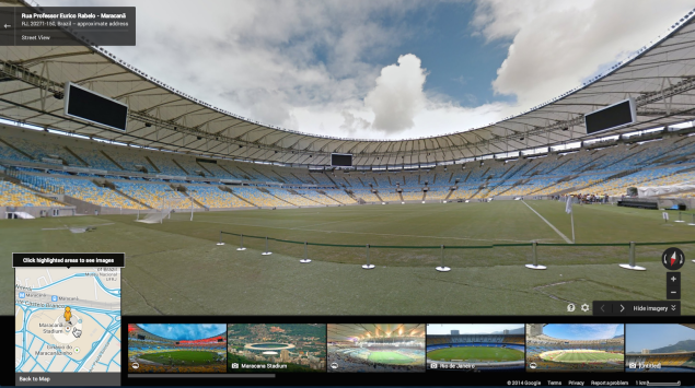 با ابتکار گوگل استادیوم‌های و خیابان‌های جام جهانی را از نزدیک ببینید