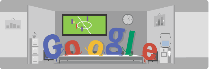 لوگوی جالب گوگل برای بازی شیلی-هلند