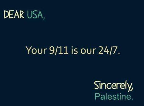 پیغام فیسبوکی فلسطینی‌ها به آمریکایی‌ها