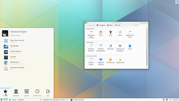زیبایی های یک دسکتاپ لینوکسی را در KDE 5 ببینید