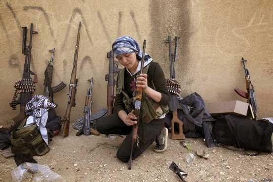 نبرد زنان کوبانی با داعش