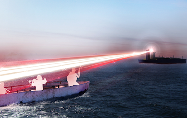 فناوری نظامی لیزری ایالات متحده در خلیج فارس مستقر شد + فیلم