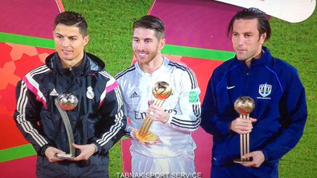 راموس برنده توپ طلای جام باشگاه‌ها (عکس)