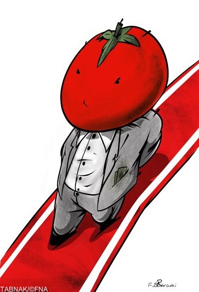کارتون / وضعیت قرمز گوجه فرنگی!