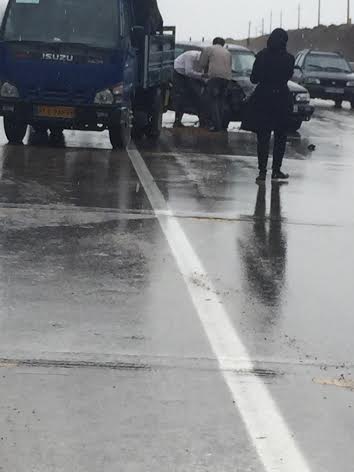 حادثه در جاده فیروزکوه به دلیل ایست پلیس