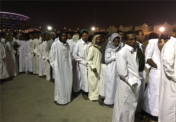 صدای تماشاگران اجیرشده قطر پاین ترازایرانی ها+عکس