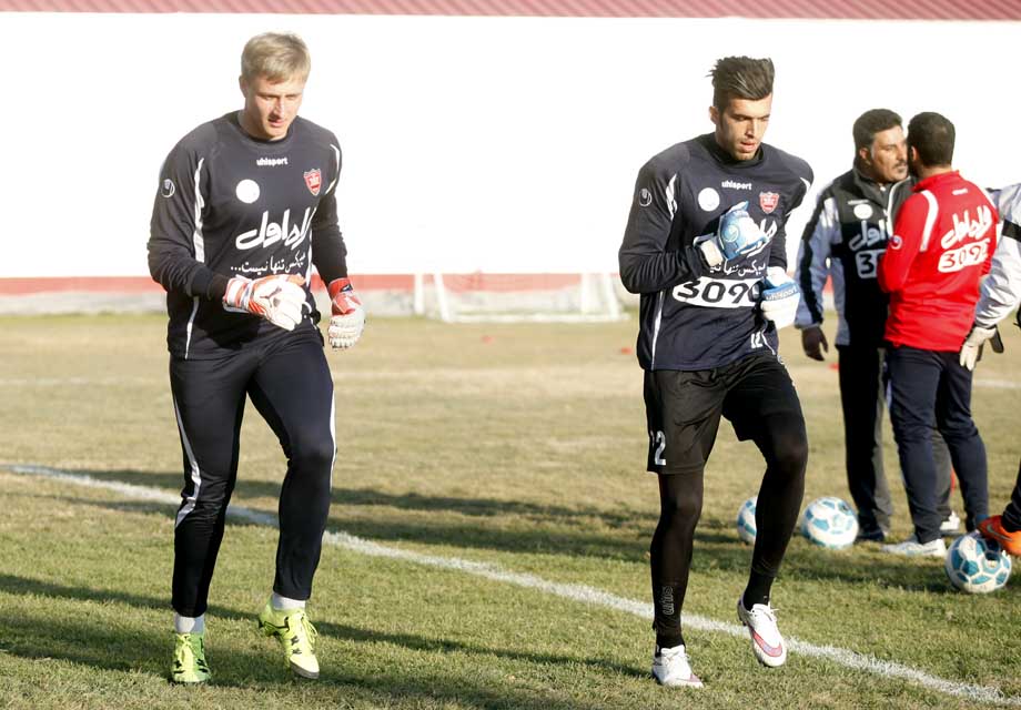 اولین تمرین گلر ازبکستانی با پرسپولیس