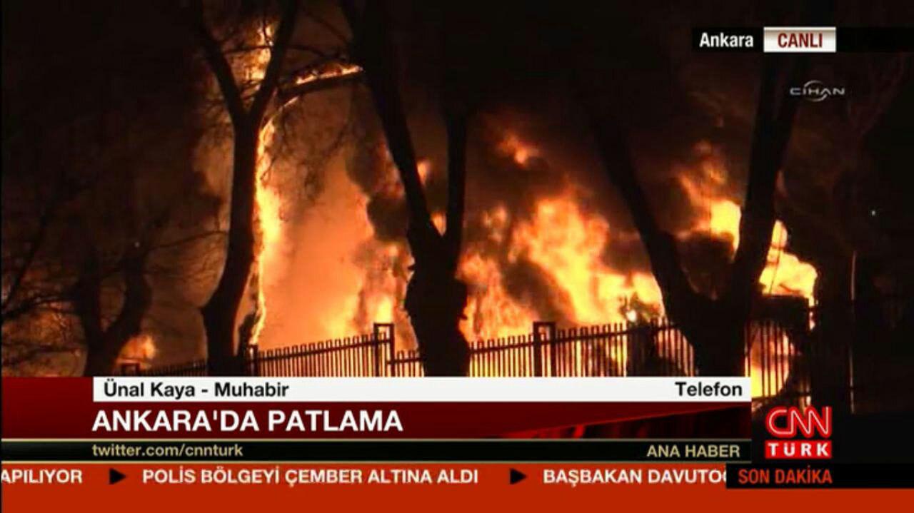 انفجار بمب در مسیر نظامیان ترکیه، آنکارا را لرزاند+فیلم