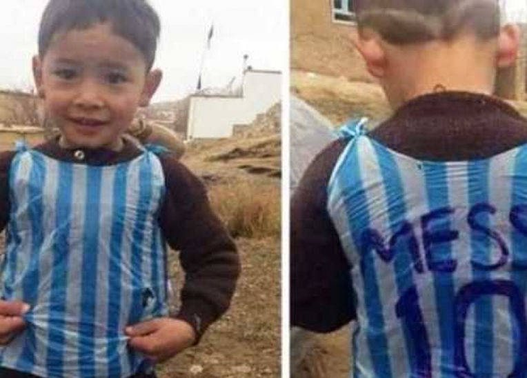 مرتضی احمدی کودک مورد علاقه مسی در افغانستان!