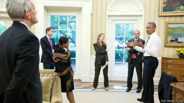 رایزنی اوباما با کامرون، مرکل، اولاند و موگرینی