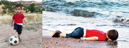 خاک‌سپاری کودک سوری که در ساحل جان داد