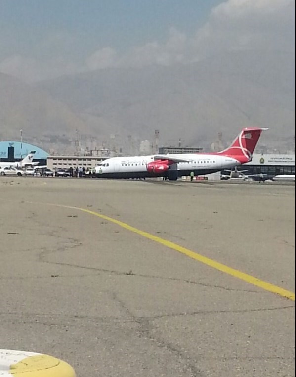 سانحه برای هواپیمای قشم‌ایر در فرودگاه مهرآباد