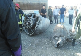 سقوط قطعات موتور بوئینگ 747 ماهان در چهاردانگه