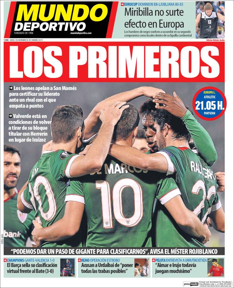 روزنامه های اسپانیا/پنجشنبه5نوامبر2015