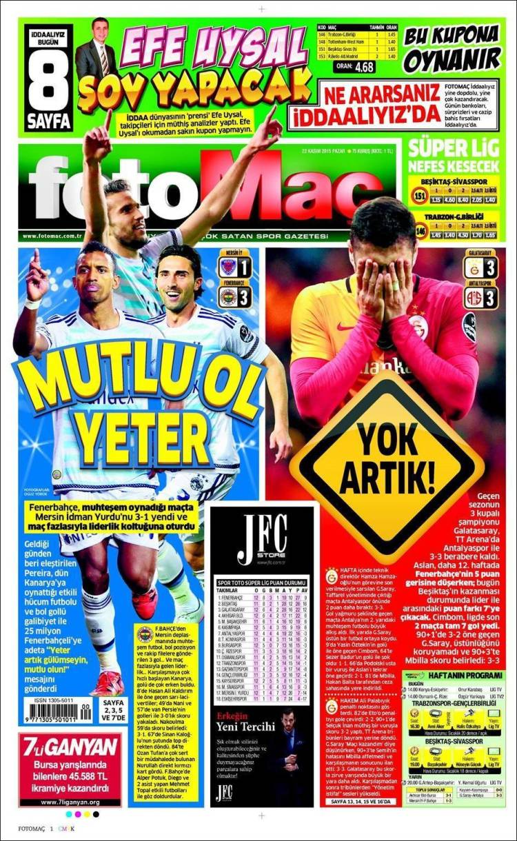 روزنامه های ترکیه/ یکشنبه 22 نوامبر