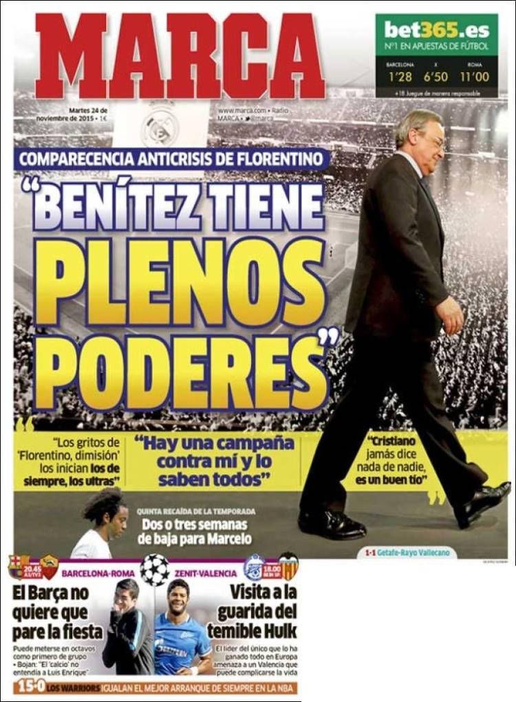روزنامه های اسپانیا/ سه شنبه 24 نوامبر