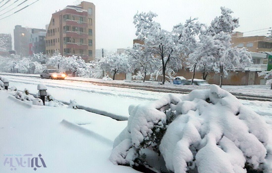 بارش بی سابقه برف در تبریز