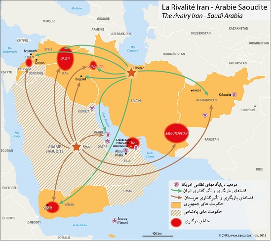 عربستان در کدام مناطق علیه ایران تنش ایجاد می‌کند؟ + نقشه