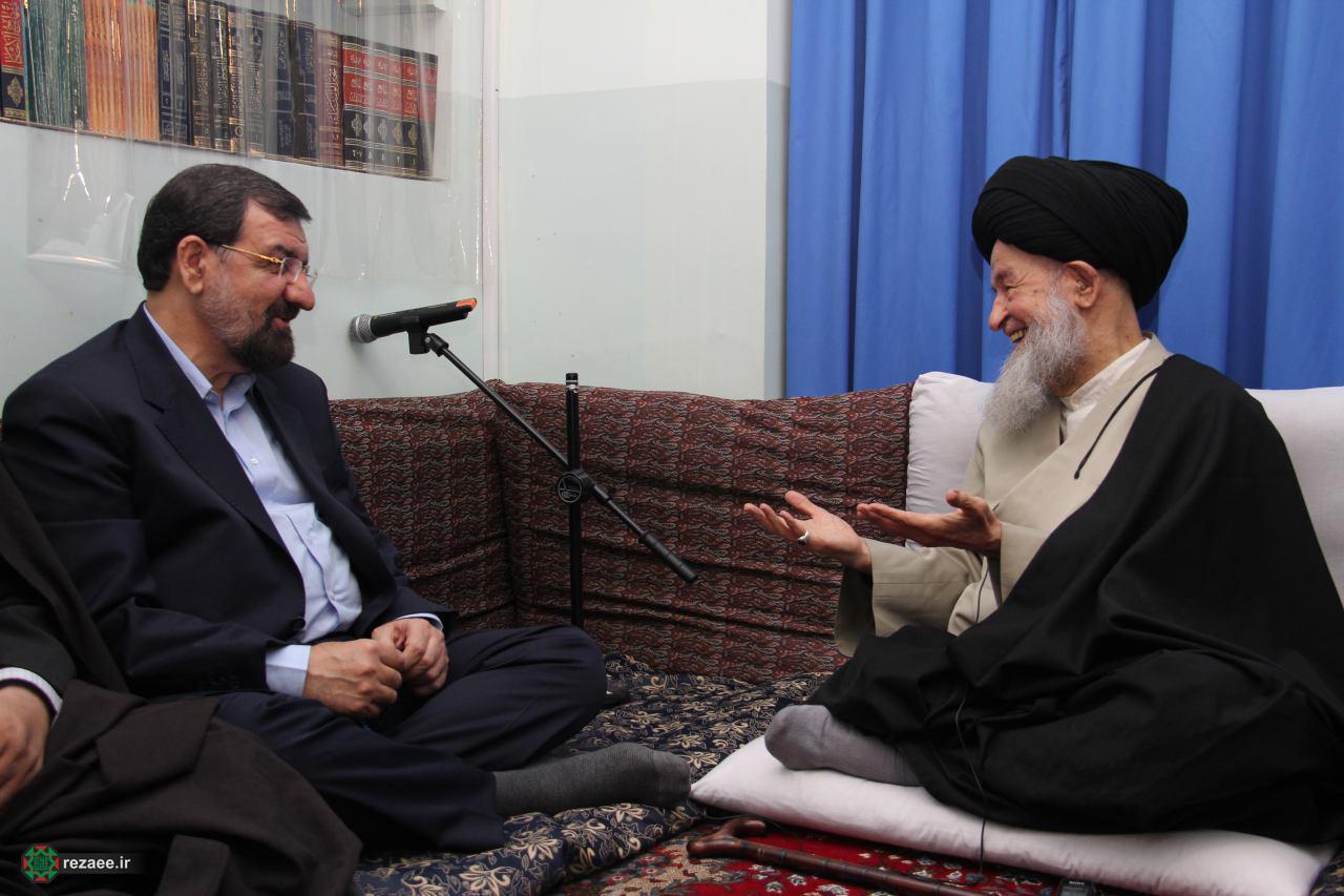 دیدار محسن رضایی با آیت&zwnj;الله علوی گرگانی