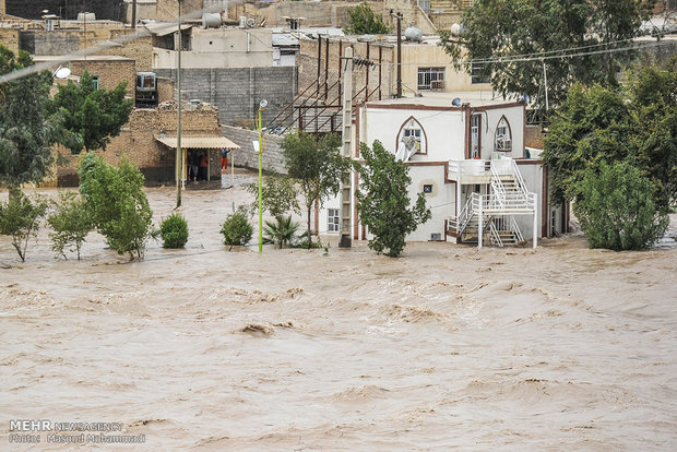 ۱۳ روستای شوش بخاطر سیل تخلیه شد