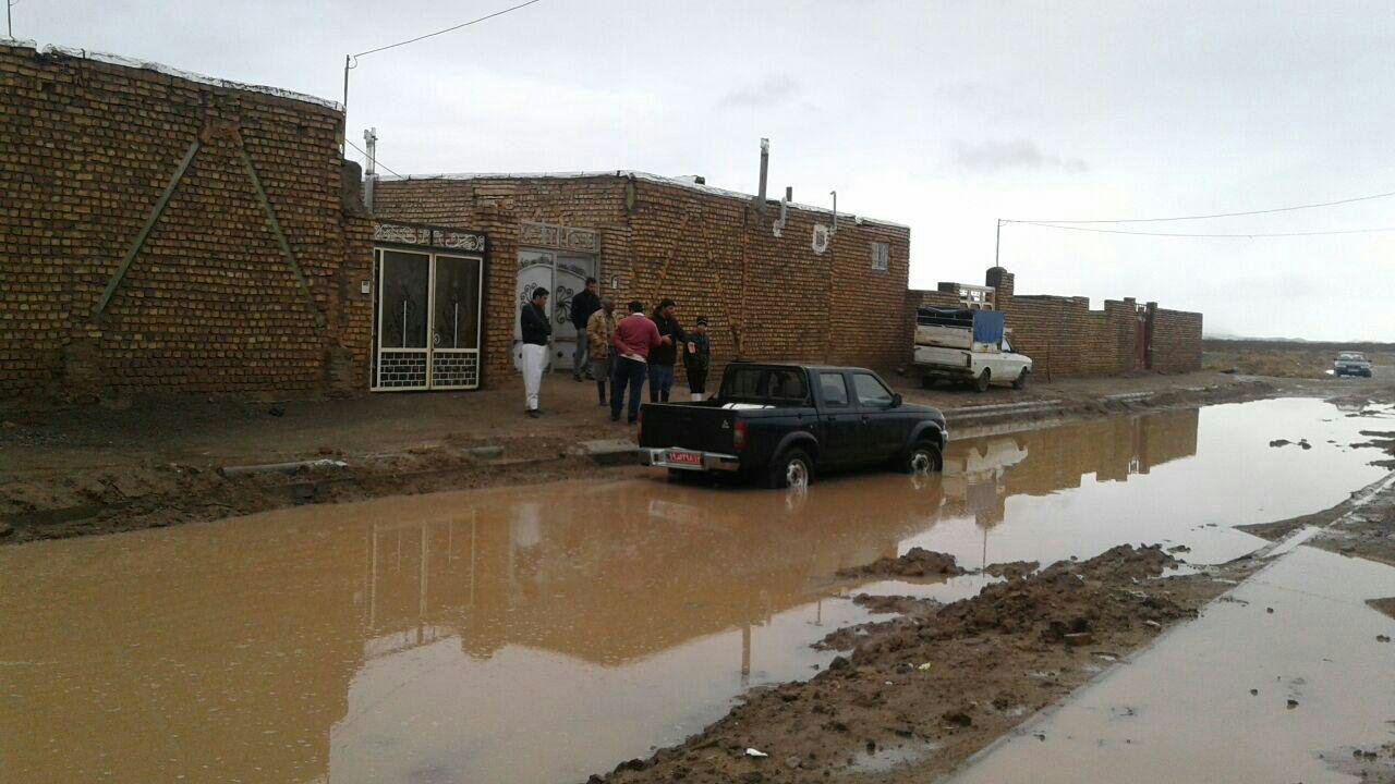 آب گرفتگی در روستای سعدالدین شهرستان خلیل آباد