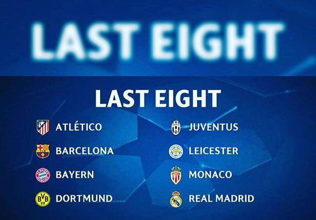 هشت تیم نهایی لیگ قهرمانان اروپا2017