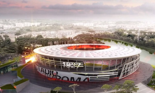 طرح فوق زیبای استادیوم جدید رم