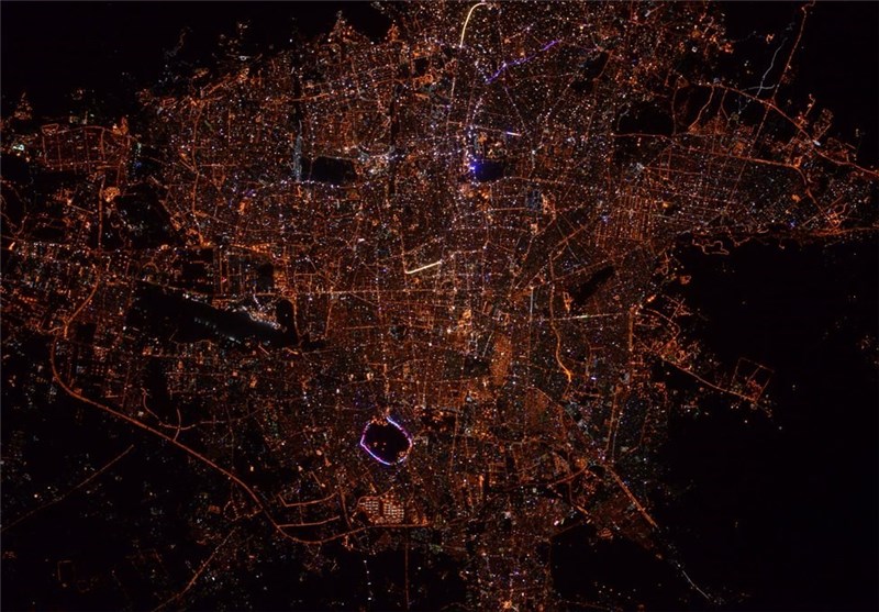 تصویر تهران از ایستگاه فضایی بین‌المللی