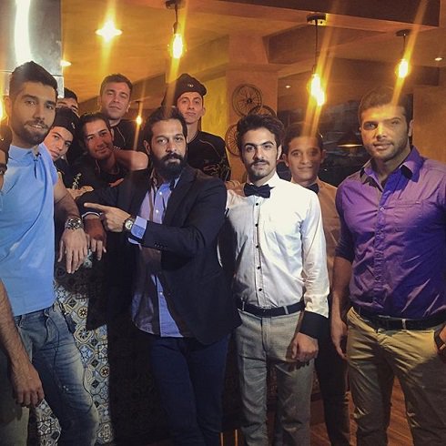 کامران تفتی در رستوران ستاره والیبال ایران