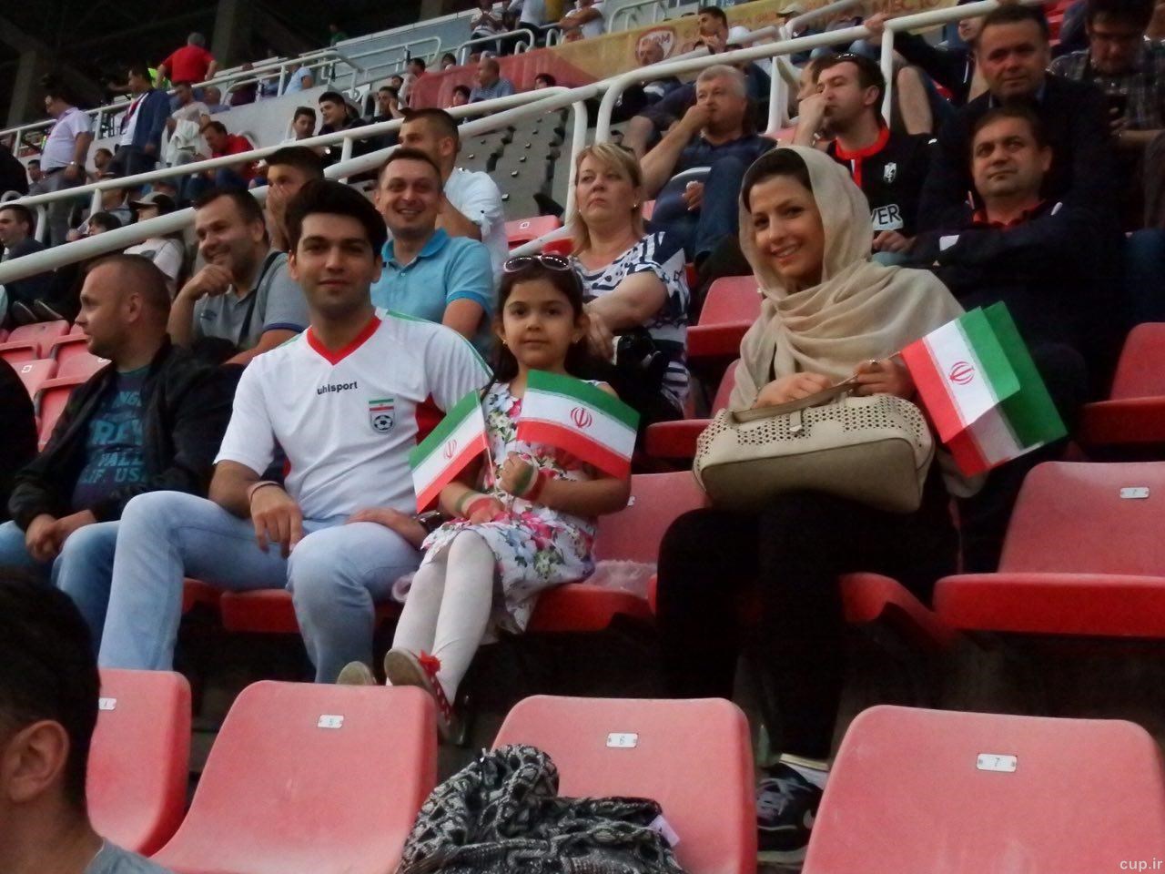 حضور ایرانیان در ورزشگاه اسکوپیه