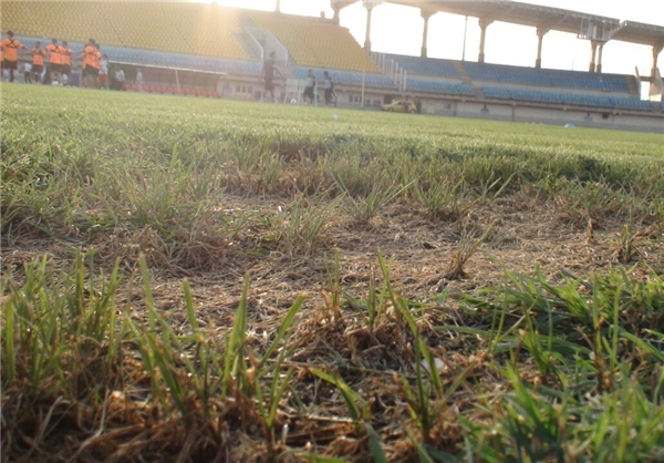 وضعیت نامناسب چمن محل برگزاری فینال جام حذفی