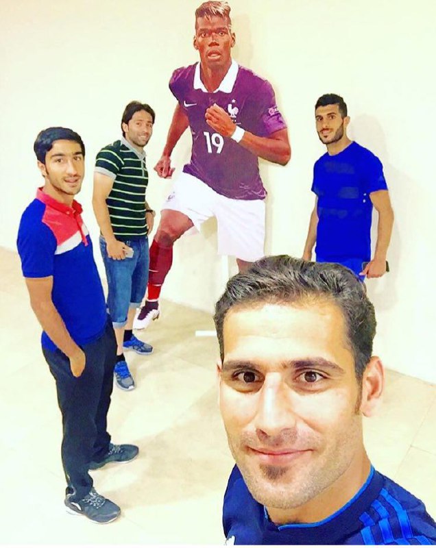 سلفی بازیکنان استقلال با پوگبا