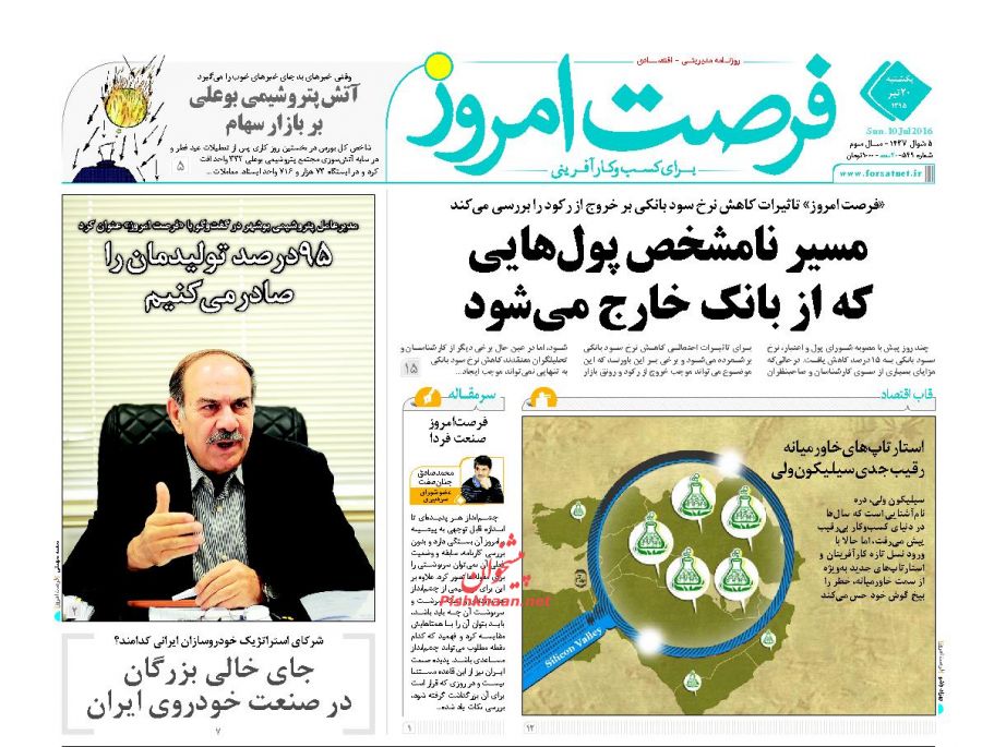 صفحه نخست روزنامه های اقتصادی صفحه نخست روزنامه های اقتصادی