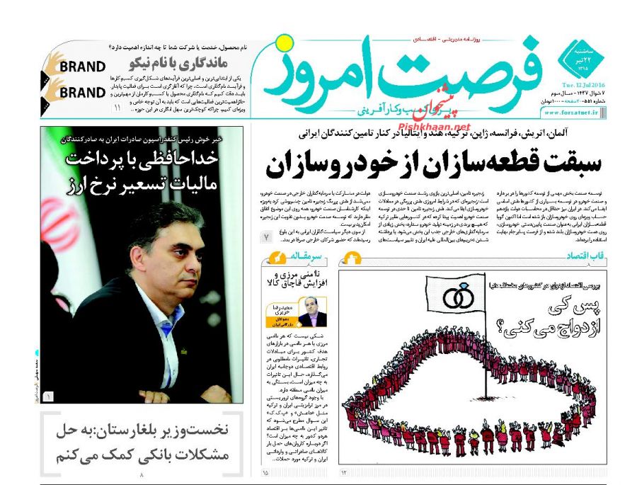 صفحه نخست روزنامه های اقتصادی صفحه نخست روزنامه های اقتصادی