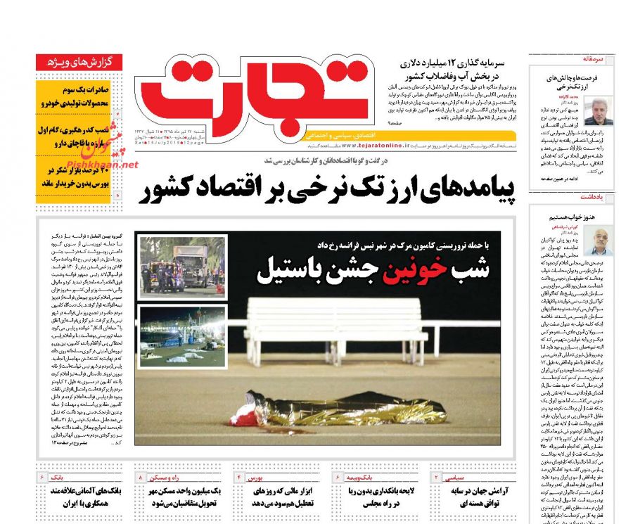 صفحه نخست روزنامههای اقتصادی صفحه نخست روزنامههای اقتصادی