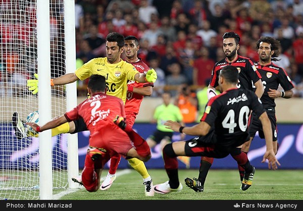 تصویرگل پرسپولیس که داور مردود اعلام کرد