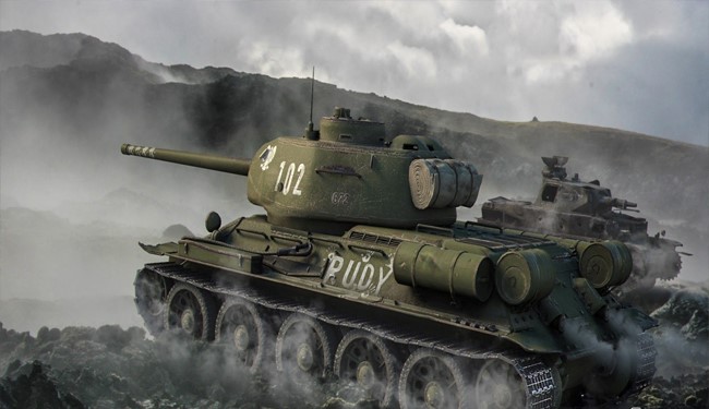 تانک افسانه ای روسیه در سوریه آفتابی شد!