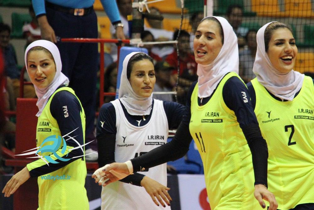 برد شیرین دختران والیبالیست ایران در فیلیپین